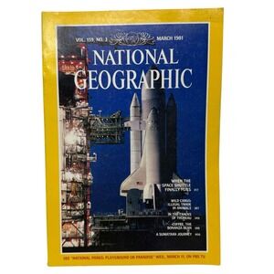 National Geographic March‎ 1981 Space Shuttle Illegal Animal Trade Coffee Bean